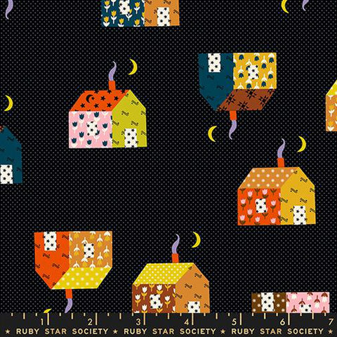 {Pre-Order March} Moda Ruby Star Society Mystic Fable Little House Soft Black