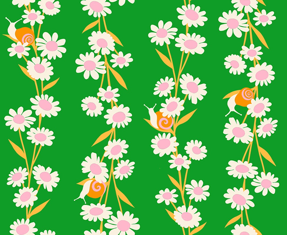{New Arrival} Moda Ruby Star Society Carousel Daisy Chain Verdant