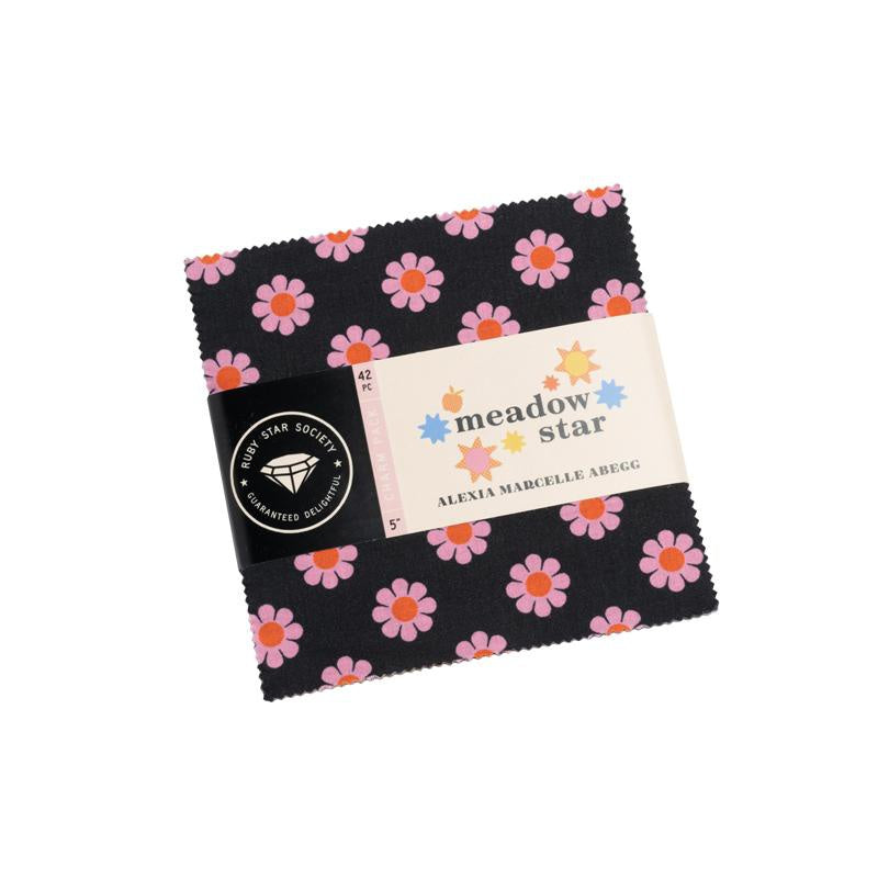 {New Arrival} Moda Ruby Star Society Meadow Star Squares 5"