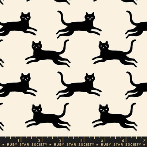 {Pre-Order June} Moda Ruby Star Society Oops All Cats Kitty Run Black