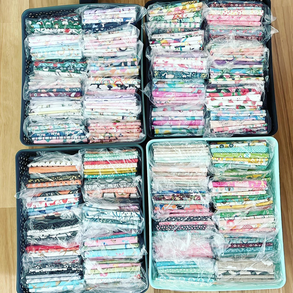 Remnant Packs 500G LOT Mixed Bag Moda Remnants Sewing Machines & Scissors Prints Mixed