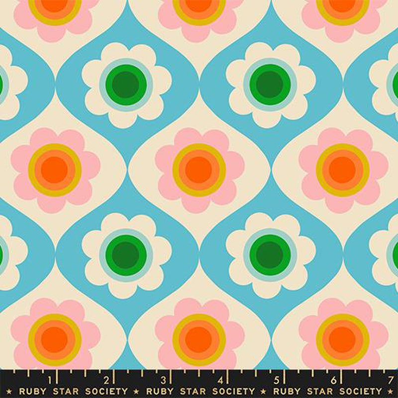 {Pre-Order February} Moda Ruby Star Society Trinketry Trinket Floral Turquoise