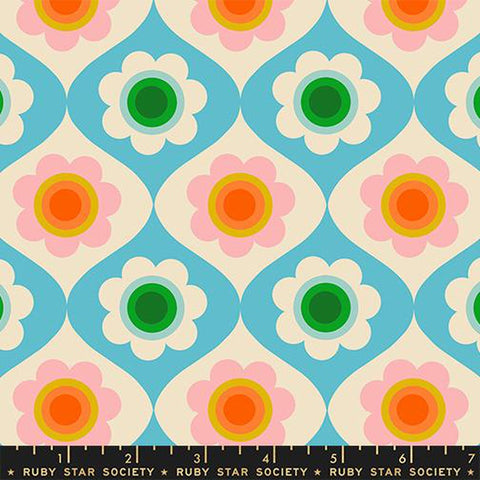 {Pre-Order February} Moda Ruby Star Society Trinketry Trinket Floral Turquoise