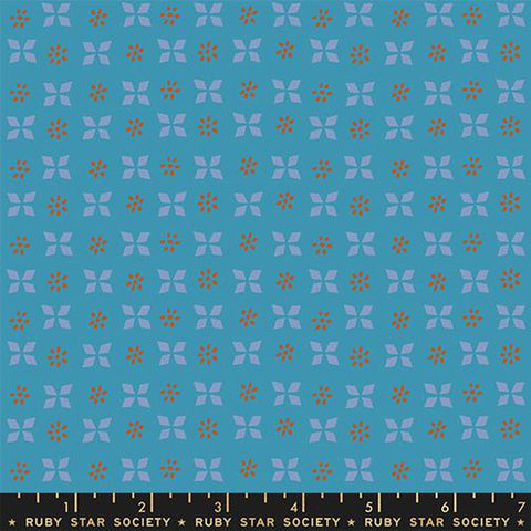 {New Arrival}  Moda Ruby Star Society Sugar Maple Retro Geometric Vintage Blue
