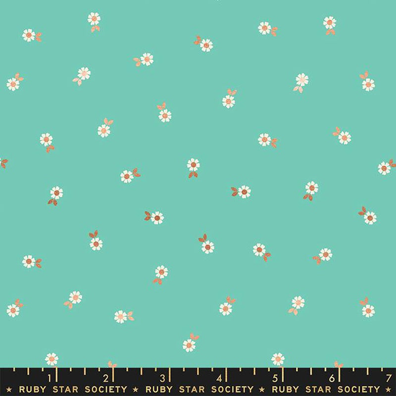Moda Ruby Star Society Curio Falling Flowers Agave Metallic FAT QUARTER