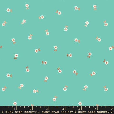 Moda Ruby Star Society Curio Falling Flowers Agave Metallic FAT QUARTER