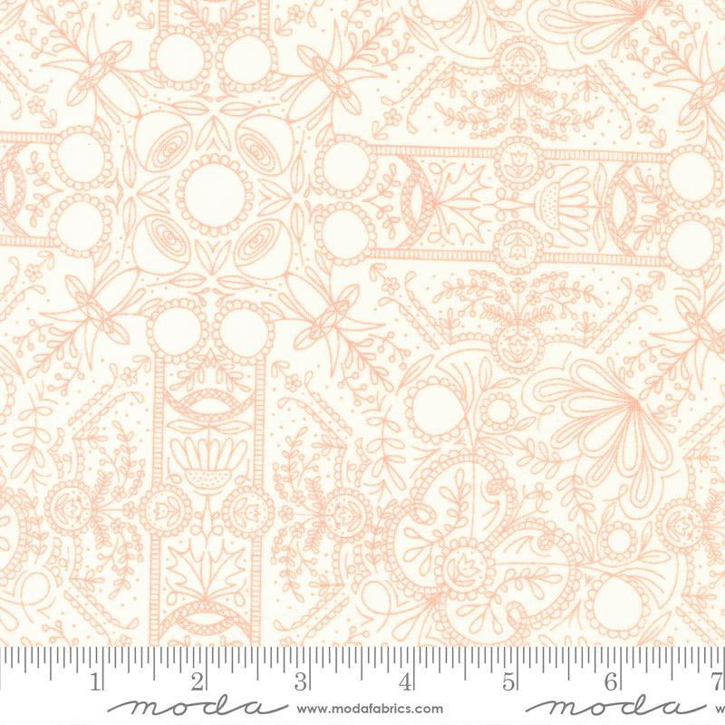 Moda Gingiber Quaint Cottage Lake Damask Cloud