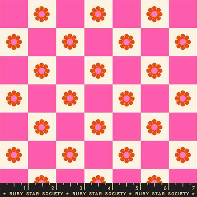 {Pre-Order April} Ruby Star Society Daisy Days - Flowers Check Playful