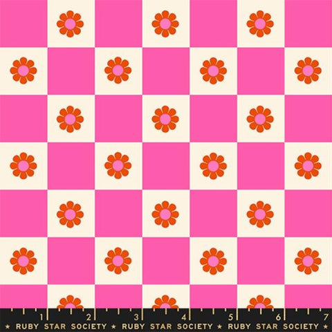 {Pre-Order April} Ruby Star Society Daisy Days - Flowers Check Playful
