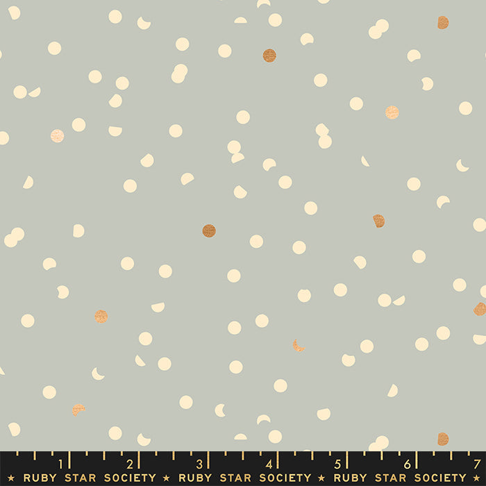 Moda Ruby Star Society Hole Punch Pewter Metallic FAT QUARTER