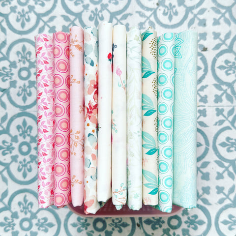 {New Arrival} Art Gallery Fabrics  Curated Bundle Fat Quarter Bundles x 10 Pieces Wisp