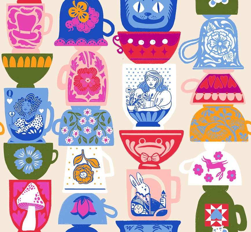 {Pre-Order October} Moda Ruby Star Society Hello Alice Tea Party Shell