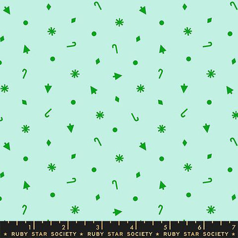 {Pre-Order June} Moda Ruby Star Society Merry Happy Christmas Confetti Mint