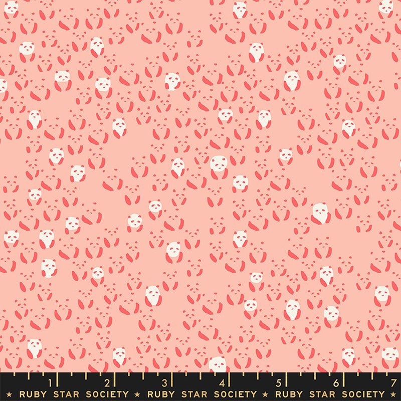 Moda Ruby Star Society Darlings 2 Panda Bebe Peach Blossom FAT QUARTER