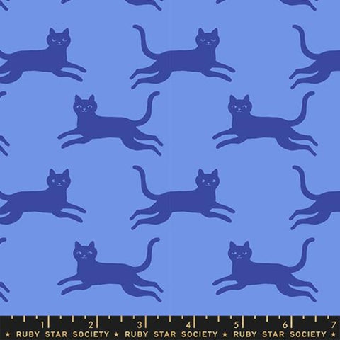 {Pre-Order June} Moda Ruby Star Society Oops All Cats Kitty Run Lindley Blue
