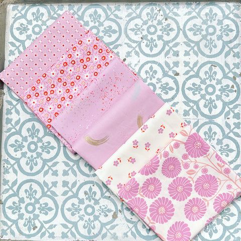 {New Arrival} Moda Ruby Star Society Sampler Curated Fat Quarter Bundle x 6 Peony Kiss