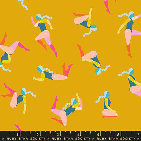 {New Arrival} Moda Ruby Star Society Pivot Paper People Goldenrod