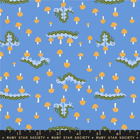 {Pre-Order October} Moda Ruby Star Society Hello Alice Caterpillar Lindley Blue