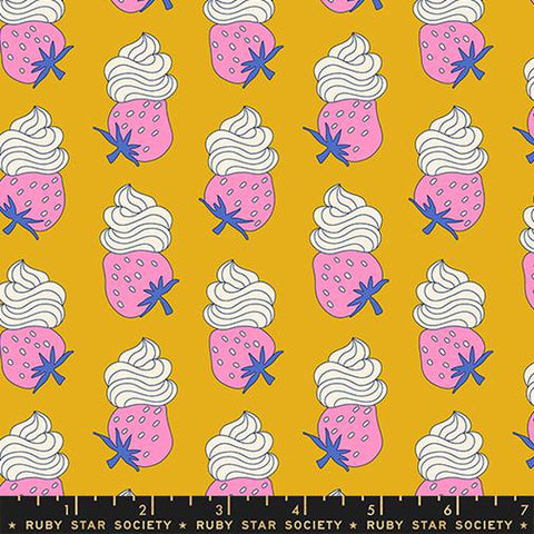 {Pre-Order January} Moda Ruby Star Society Sugar Cone 2 Strawberry Whip Goldenrod