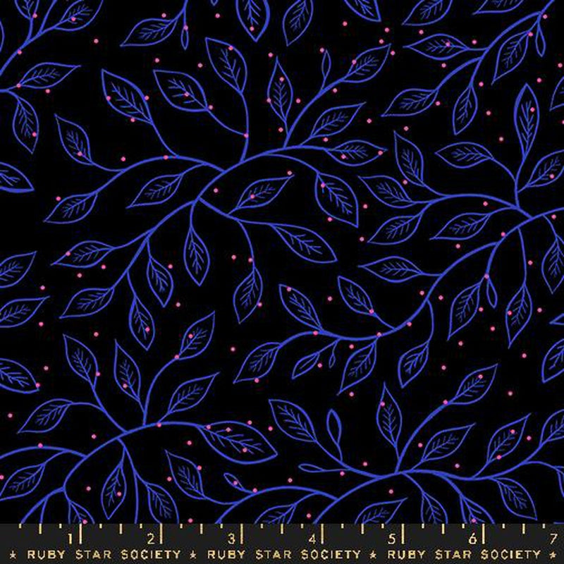 {Pre-Order June} Moda Ruby Star Society Glow Garden Wandering Vine Black