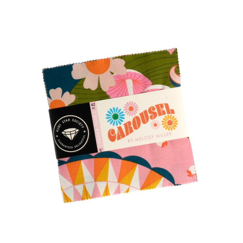 {New Arrival} Moda Ruby Star Society Carousel Squares 5"