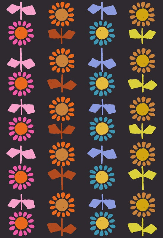 {Pre-Order October} Moda Ruby Star Society Catnap - CANVAS Daisy Stripe Black