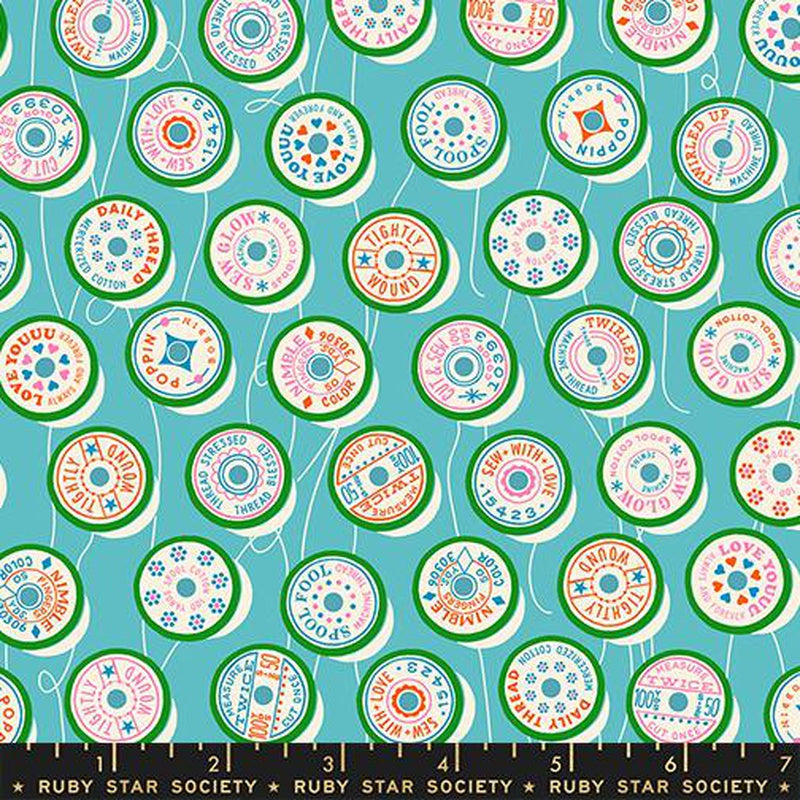 {Pre-Order February} Moda Ruby Star Society Trinketry Spools Turquoise