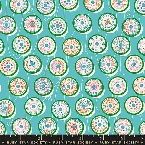 {Pre-Order February} Moda Ruby Star Society Trinketry Spools Turquoise