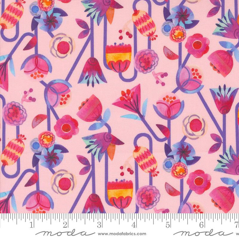 {Pre-Order January} Moda Flower Patches Candy Flowers Florals Bubblegum