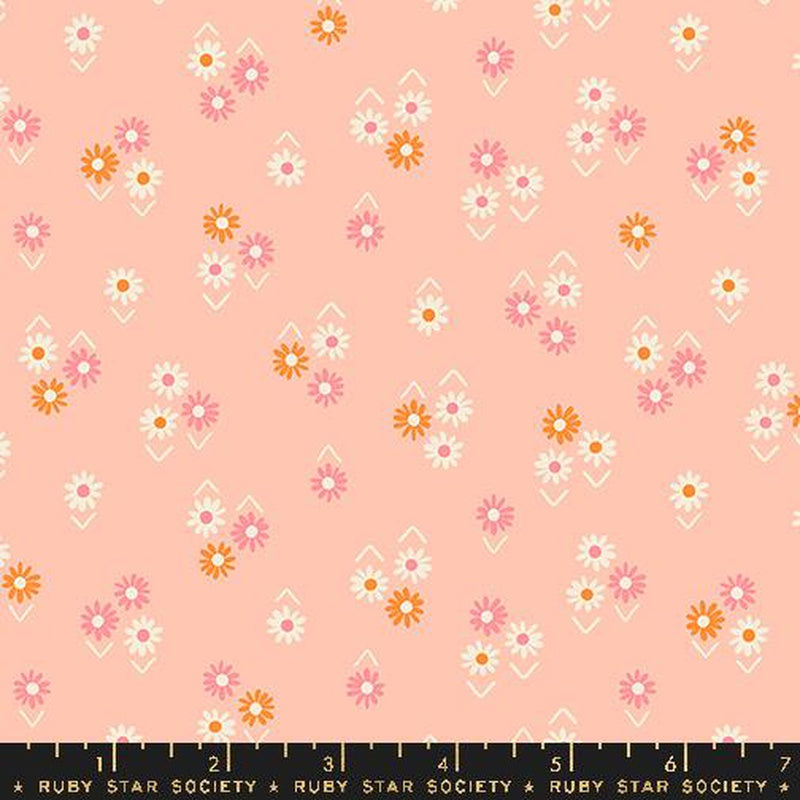 {New Arrival} Moda Ruby Star Society Juicy Ditsy Floral Vintage Peach