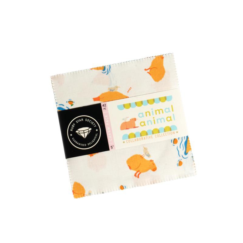 {New Arrival} Moda Ruby Star Society Animal Animal Squares 5"
