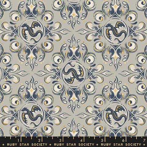 {Pre-Order April/May} Moda Ruby Star Society Fireglow Emblem Metallic Oyster