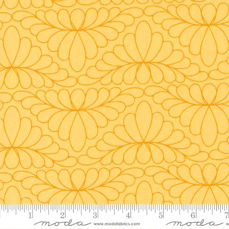 {New Arrival} Moda Saraditty Rainbow Sherbet Feathers Butterscotch