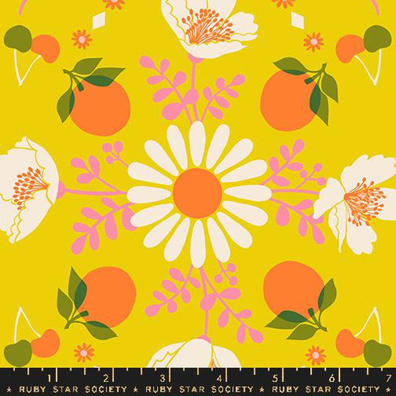 {New Arrival} Moda Ruby Star Society Juicy Poppy Garden 30s Golden Hour