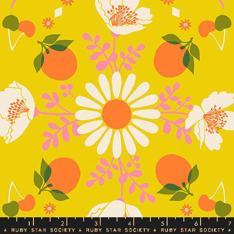 {New Arrival} Moda Ruby Star Society Juicy Poppy Garden 30s Golden Hour