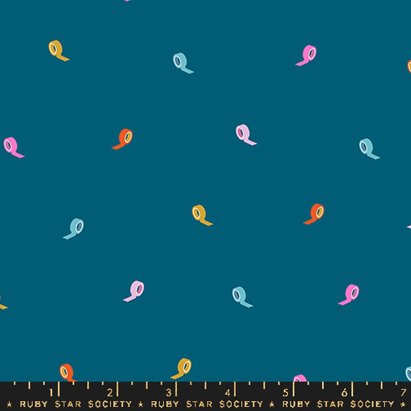 {Pre-Order August} Moda Ruby Star Society Washi Plus Roll With it Teal