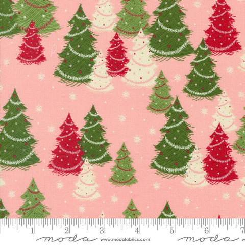{New Arrival} Moda Once Upon a Christmas Evergreen Christmas Tree Pink