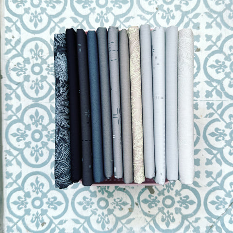 {New Arrival} Art Gallery Fabrics Colour Series Blenders Edition Fat Quarter Bundles x 12 Pieces Airy