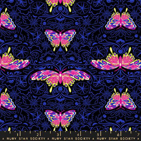 {Pre-Order June} Moda Ruby Star Society Glow Garden Morning Moth Black
