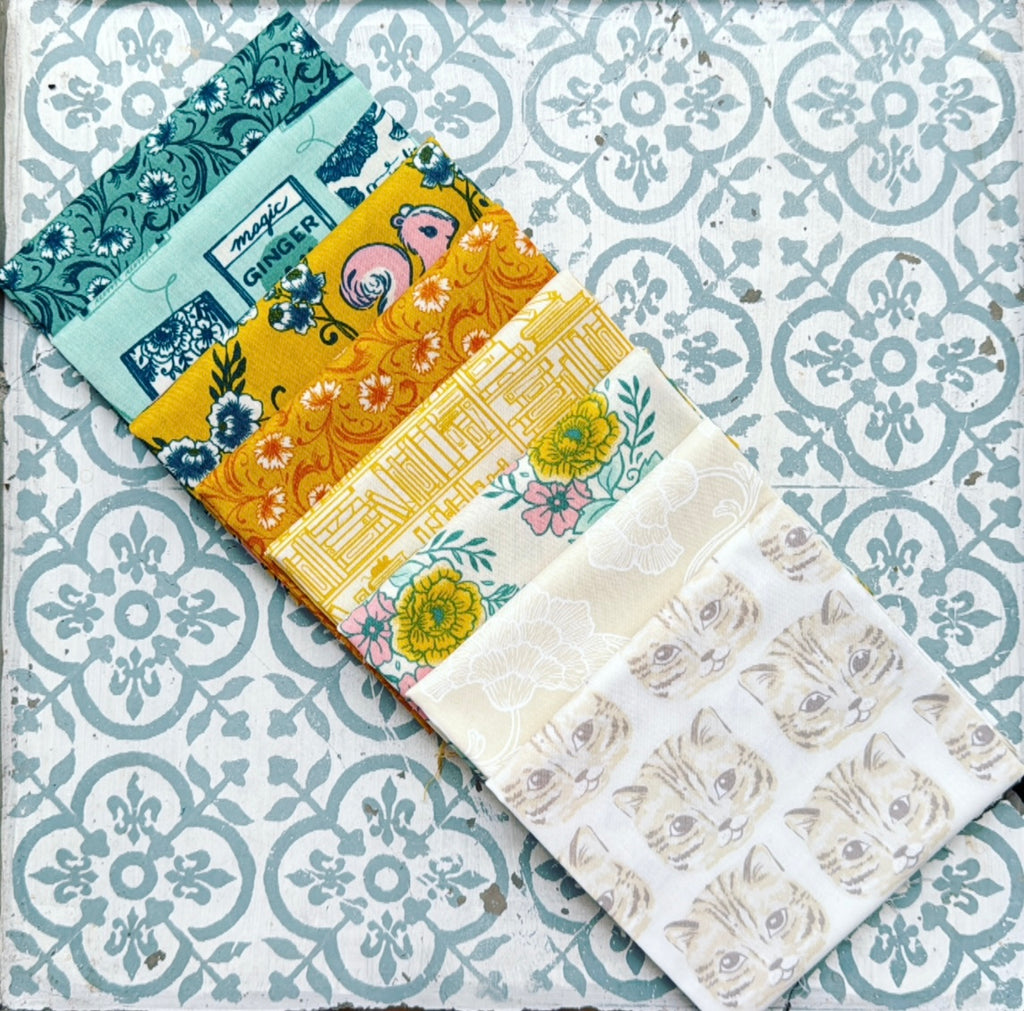 {New Arrival} Moda Ruby Star Society Reading Nook Fat Quarter Bundle x 8 Pieces Set 3 Golden Watercress
