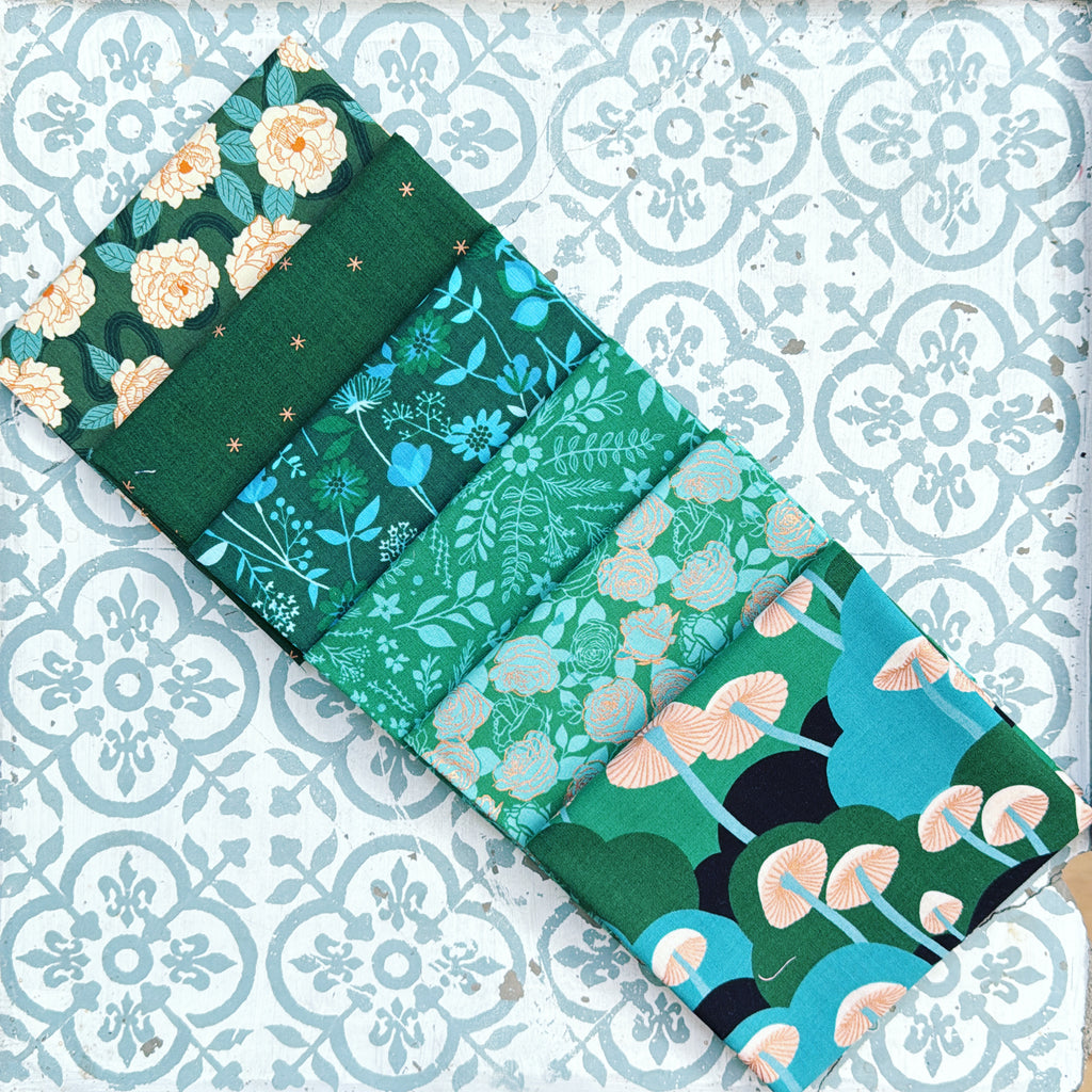 {New Arrival} Moda Ruby Star Society Sampler Curated Fat Quarter Bundle x 6 Sarah Green