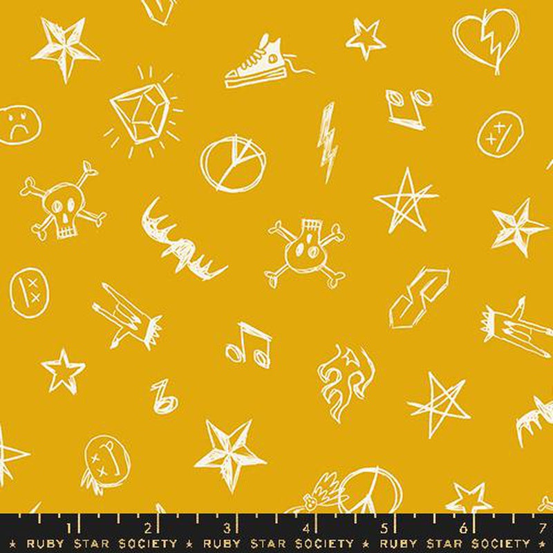 {New Arrival} Moda Ruby Star Society Teddy and the Bears Groupies Goldenrod Glow in the Dark