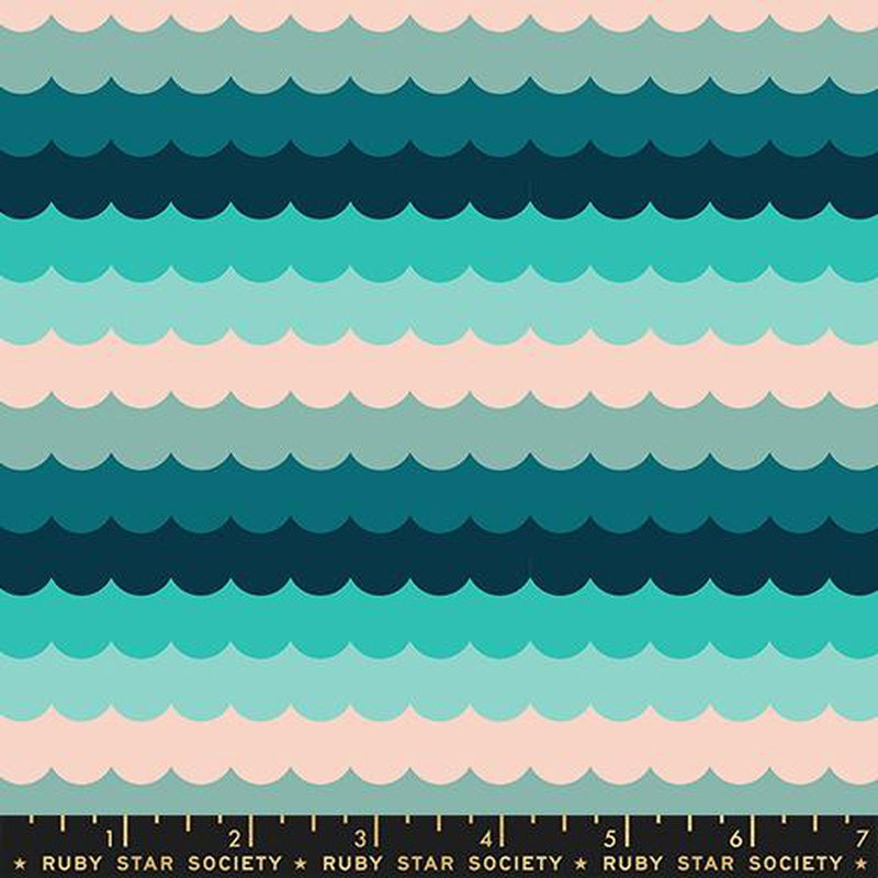 {Pre-Order April/May} Moda Ruby Star Society Poolside Too Umbrella Scallops Peacock