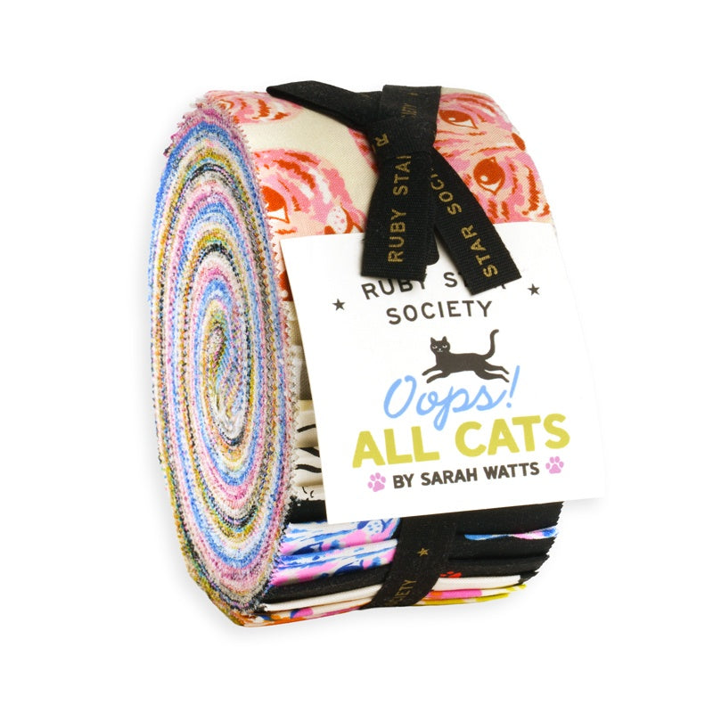 {Pre-Order June} Moda Ruby Star Society Oops All Cats Jelly Roll