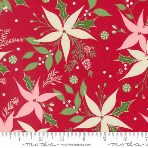 {New Arrival} Moda Once Upon a Christmas Poinsettia Dance Red
