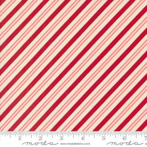 {New Arrival} Moda Once Upon a Christmas Peppermint Stick Stripes Pink/Red