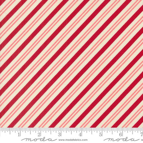 {New Arrival} Moda Once Upon a Christmas Peppermint Stick Stripes Pink/Red