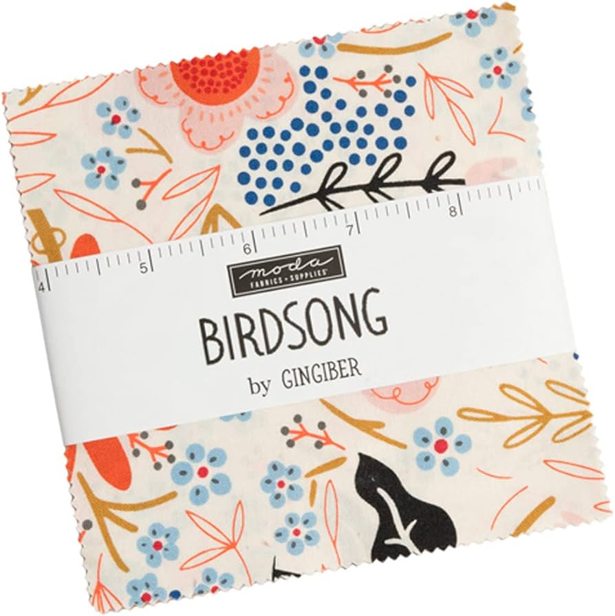 Moda Gingiber Birdsong 5" Squares