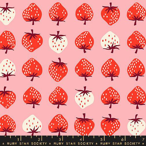 {Pre-Order May/June} Moda Ruby Star Society Strawberry - Strawberry Stripe Balmy