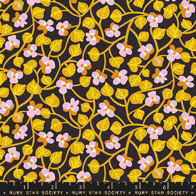 {New Arrival} Moda Ruby Star Society Bird is the Word Pansy Soft Black